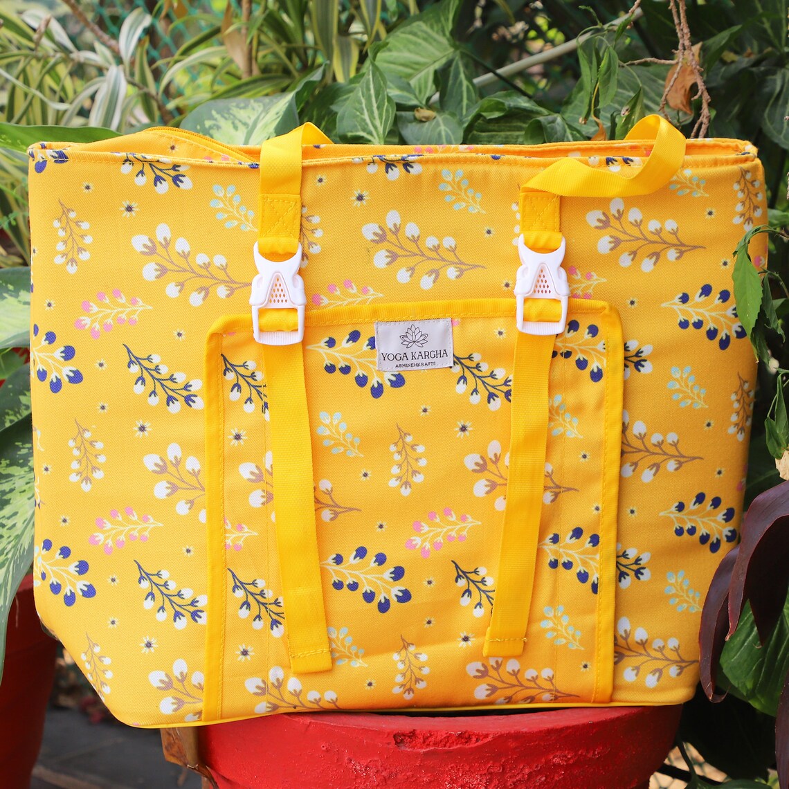 Handmade Upcycled Yoga Mat Bag Made With Upcycled Handwoven Fabric -  YogaKargha