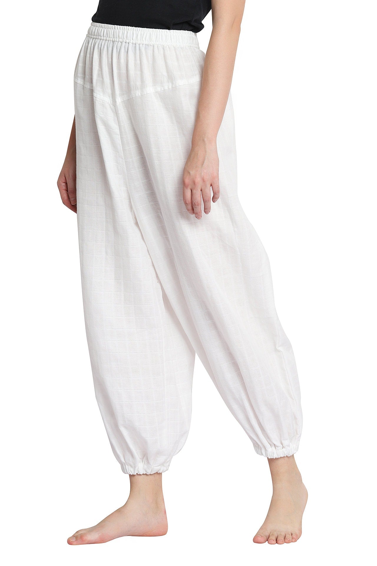 Organic Cotton Unisex Yoga Pants - Harem Style - YogaKargha