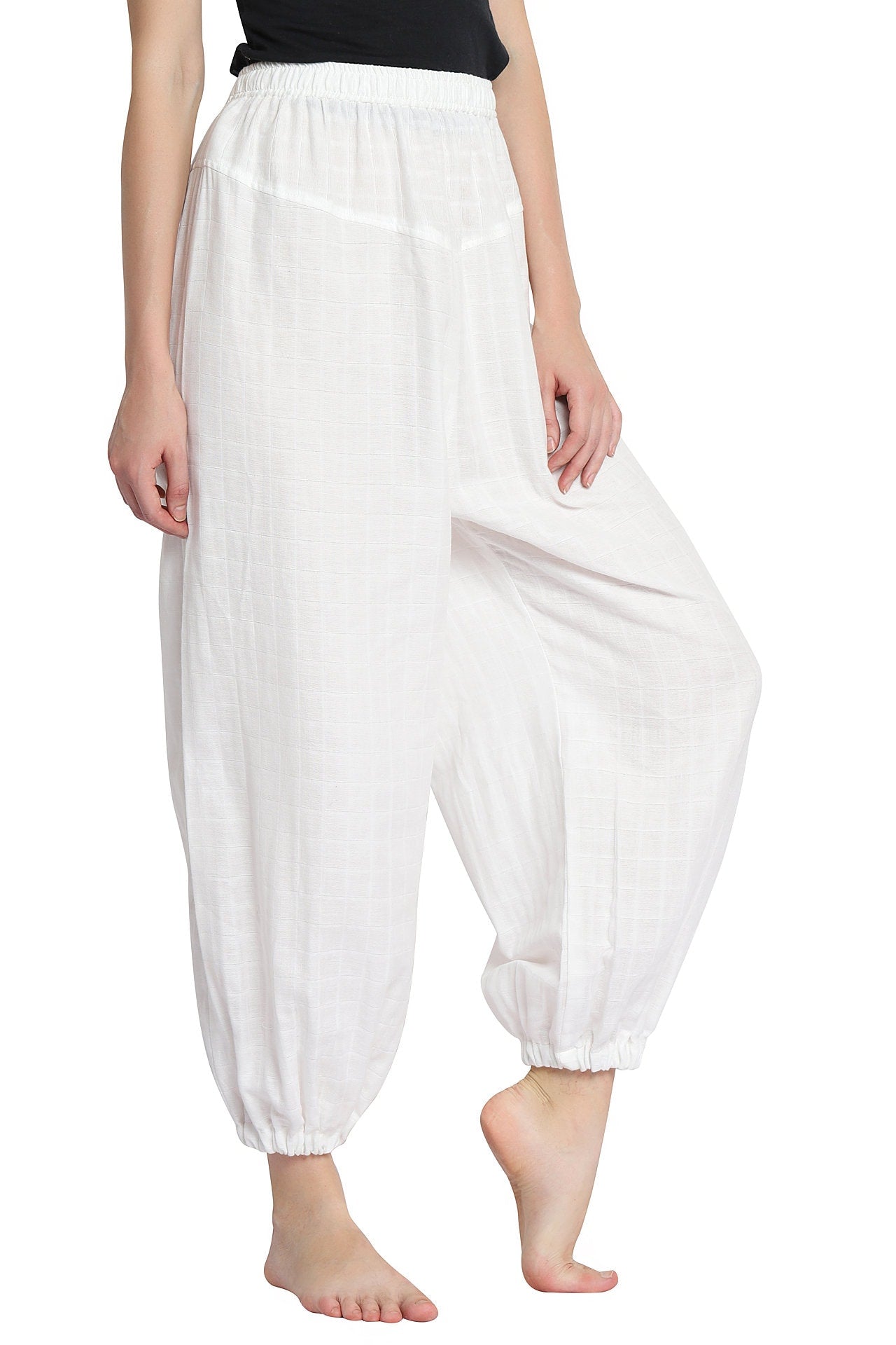 PASHA HAREM Yoga Pants in Organic Cotton - Unisex - Prancing