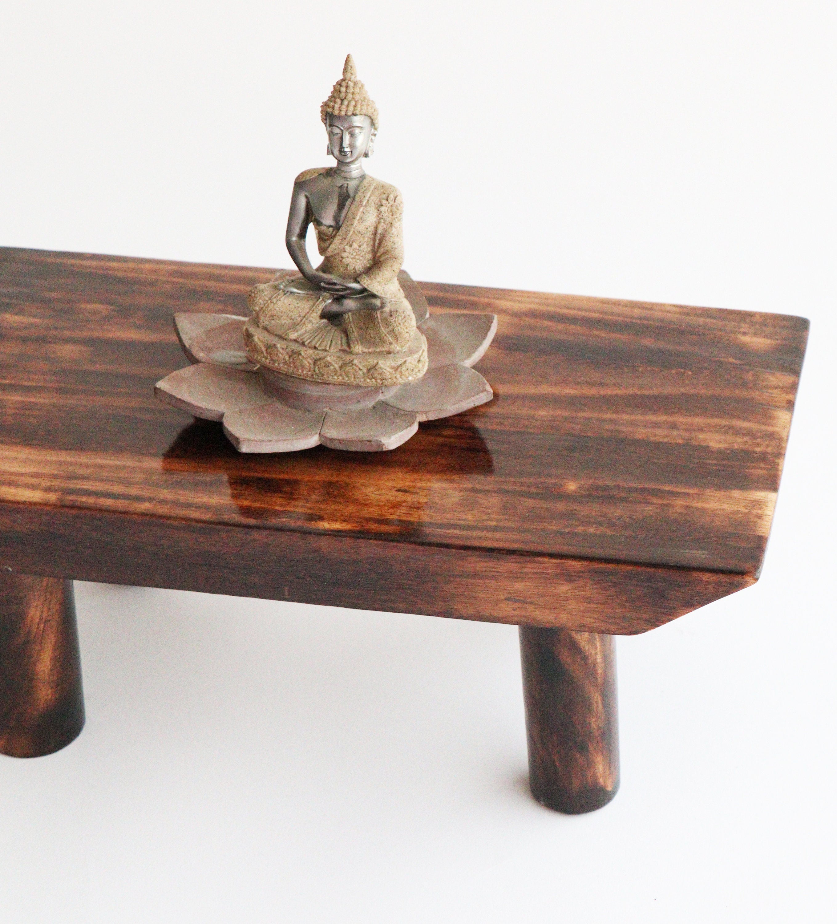 Wooden Prayer/Pooja Table, Altar Table, Meditation & Prayer Shrine